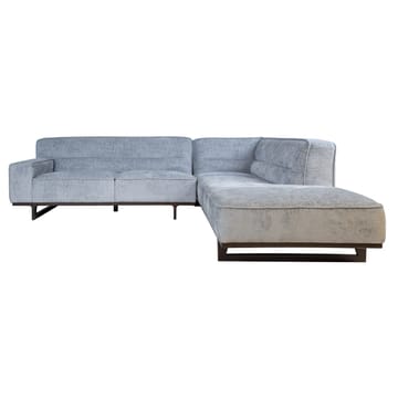 Hjørnesofa HOME4YOU Hasso sølvgrå Højre hjørne - sølvgrå - Møbler - Sofaer - Hjørnesofa