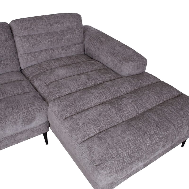 Hjørnesofa HOME4YOU Kristy højre hjørne grå - grå - Møbler - Sofaer - Hjørnesofa