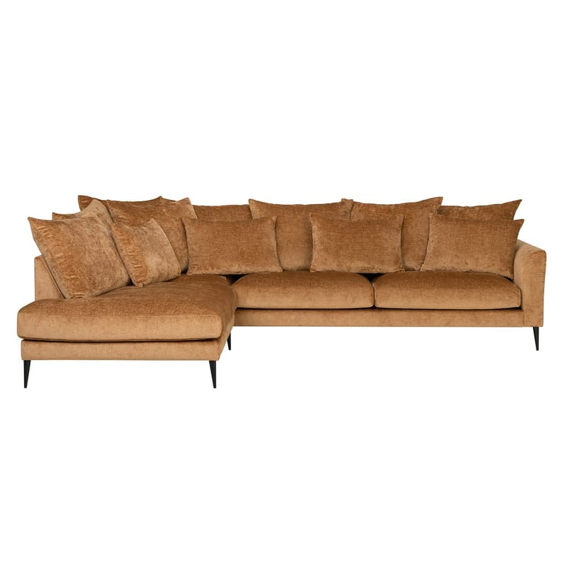 Hjørnesofa HOME4YOU Lartes brun Venstre hjørne - Brun - Møbler - Sofaer - Sofa med chaiselong