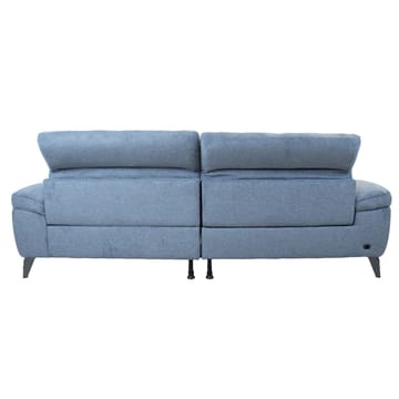 Hjørnesofa HOME4YOU Luzern elektrisk recliner Blågrå Højre hjørne - blågrå - Møbler - Sofaer - Recliner sofaer