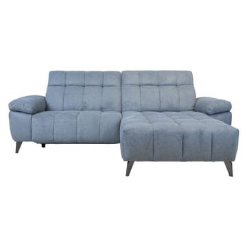 Hjørnesofa HOME4YOU Luzern elektrisk recliner Blågrå Højre hjørne - blågrå - Møbler - Sofaer - Recliner sofaer