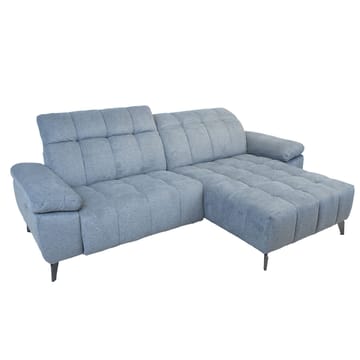 Hjørnesofa HOME4YOU Luzern elektrisk recliner Blågrå Højre hjørne - blågrå - Møbler - Sofaer - Recliner sofaer