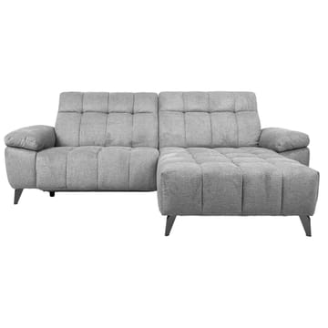 Hjørnesofa HOME4YOU Luzern elektrisk recliner Lysegrå Højre hjørne - lysegrå - Møbler - Sofaer - Recliner sofaer