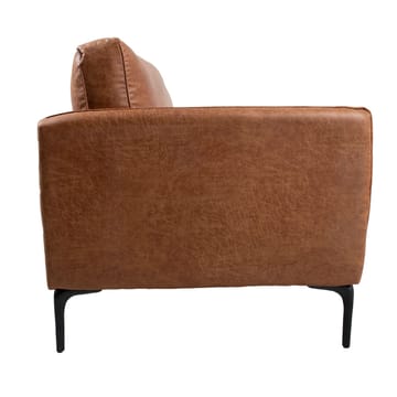 Hjørnesofa HOME4YOU Sofia brun Højre hjørne - brun - Møbler - Sofaer - Lædersofaer