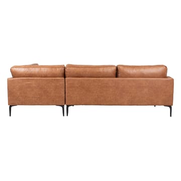 Hjørnesofa HOME4YOU Sofia brun Højre hjørne - brun - Møbler - Sofaer - Lædersofaer