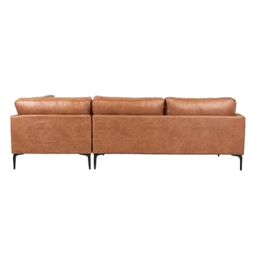 Hjørnesofa HOME4YOU Sofia brun Højre hjørne - brun - Møbler - Sofaer - Lædersofaer