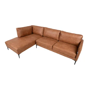 Hjørnesofa HOME4YOU Sofia brun Venstre hjørne - brun - Møbler - Sofaer - Hjørnesofa