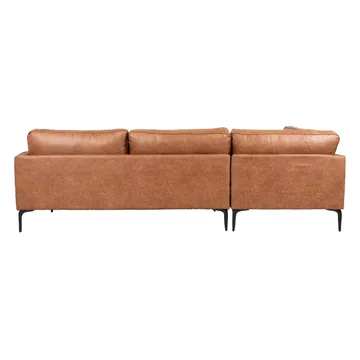 Hjørnesofa HOME4YOU Sofia brun Venstre hjørne - brun - Møbler - Sofaer - Hjørnesofa