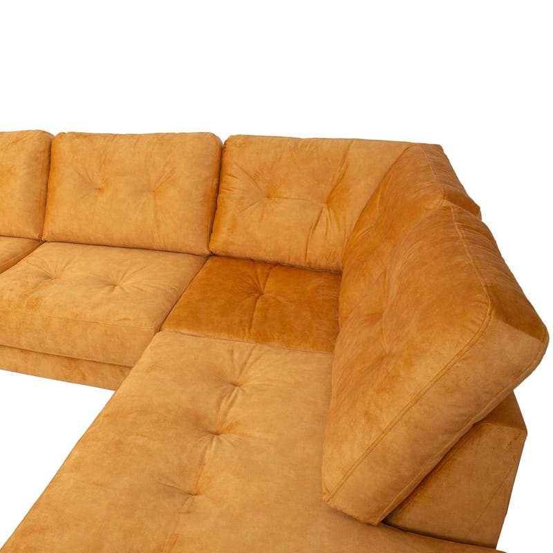 Hjørnesofa Ivarby Gul Højre - gul - Møbler - Sofaer - Hjørnesofa