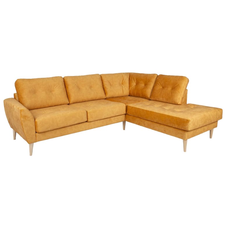 Hjørnesofa Ivarby Gul Højre - gul - Møbler - Sofaer - Hjørnesofa