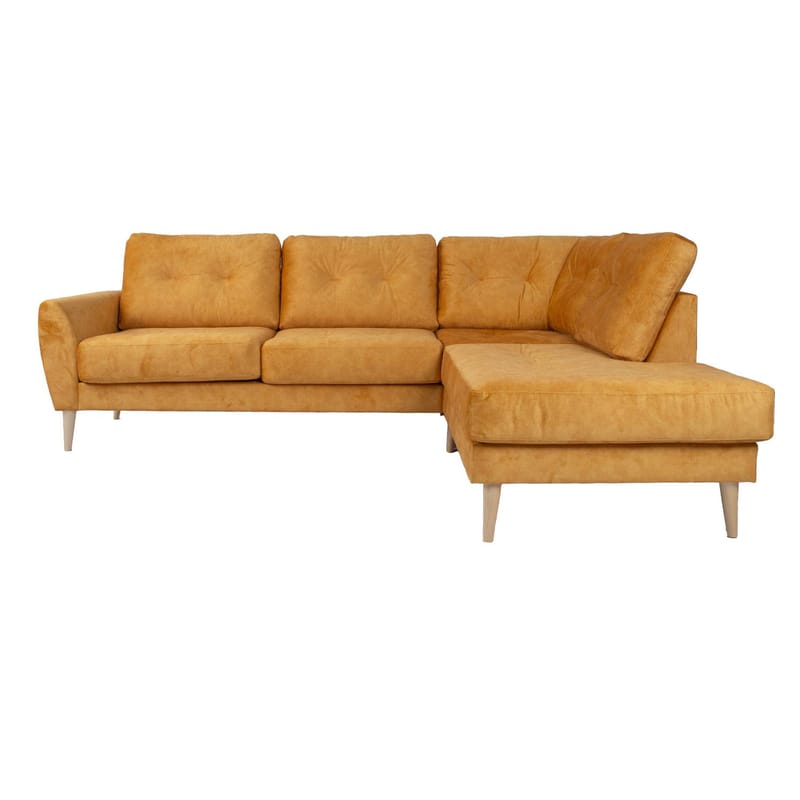 Hjørnesofa Ivarby Gul Højre - gul - Møbler - Sofaer - Hjørnesofa