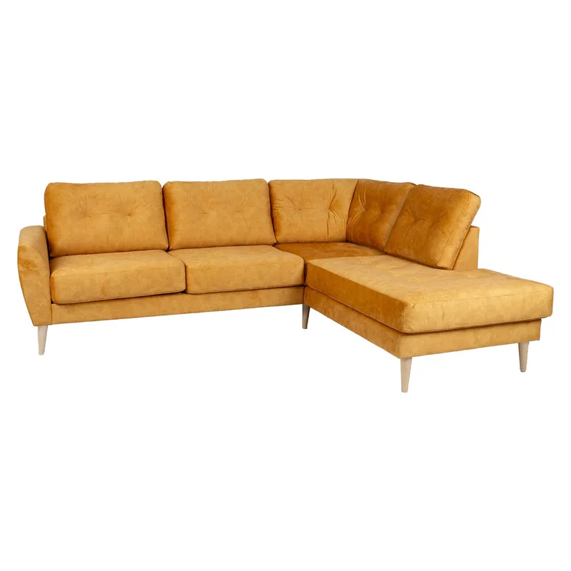 Hjørnesofa Ivarby Gul Højre, gul