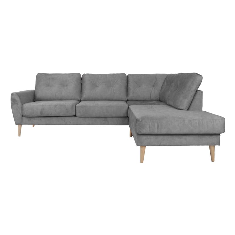 Hjørnesofa Ivarby Højre - grå - Møbler - Sofaer - Hjørnesofa