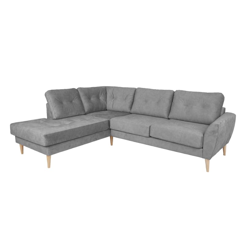Hjørnesofa Ivarby Venstre - grå - Møbler - Sofaer - Hjørnesofa