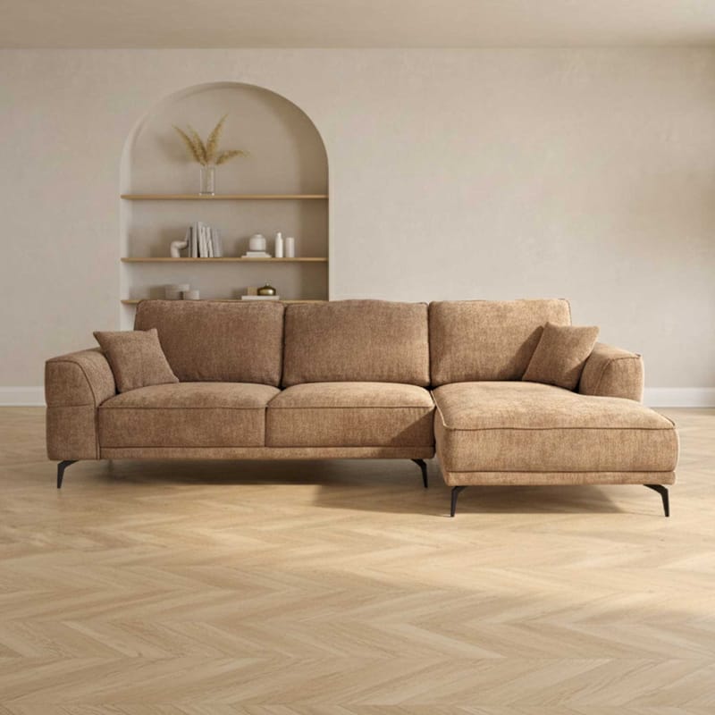 Hjørnesofa Monar Højre - beige - Møbler - Sofaer - Hjørnesofa