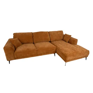 Hjørnesofa Monar Højre - brun - Møbler - Sofaer - Hjørnesofa