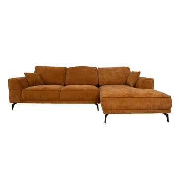 Hjørnesofa Monar Højre - brun - Møbler - Sofaer - Hjørnesofa