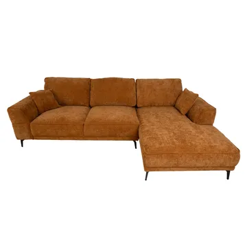 Hjørnesofa Monar Højre - brun - Møbler - Sofaer - Hjørnesofa