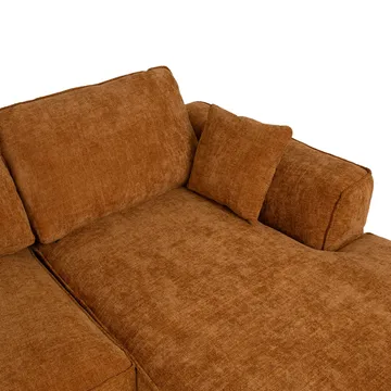 Hjørnesofa Monar Højre - brun - Møbler - Sofaer - Hjørnesofa