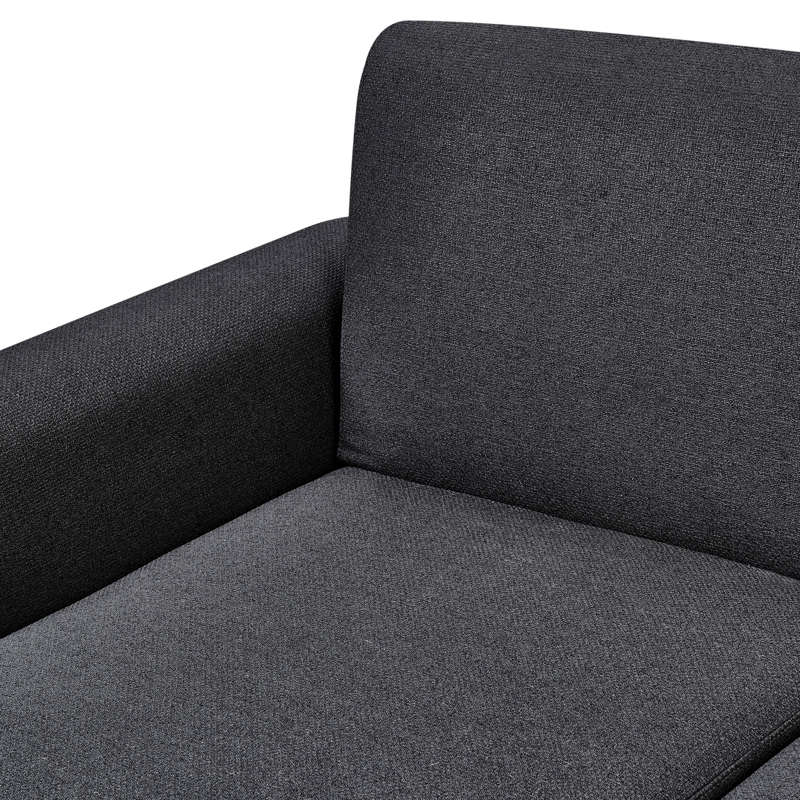 Hjørnesofa Ollsta højrevendt - Sort - Møbler - Sofaer - Sovesofaer