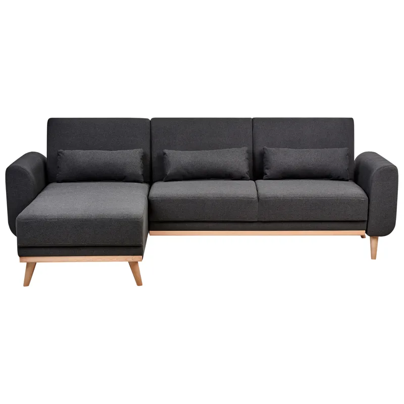 Hjørnesofa Ollsta højrevendt, Sort