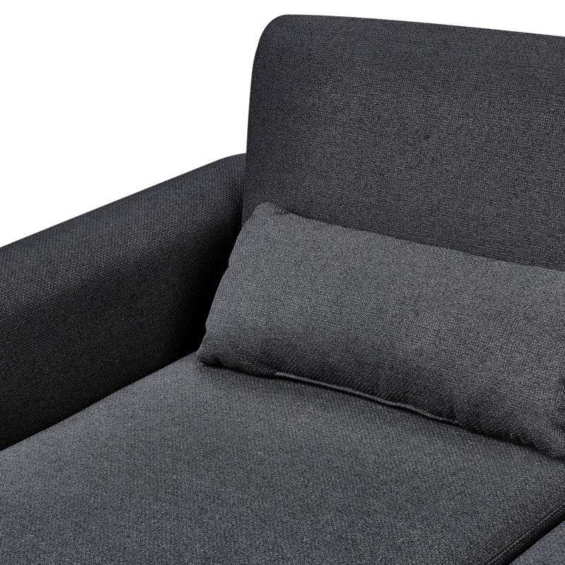 Hjørnesofa Ollsta højrevendt - Sort - Møbler - Sofaer - Sovesofaer