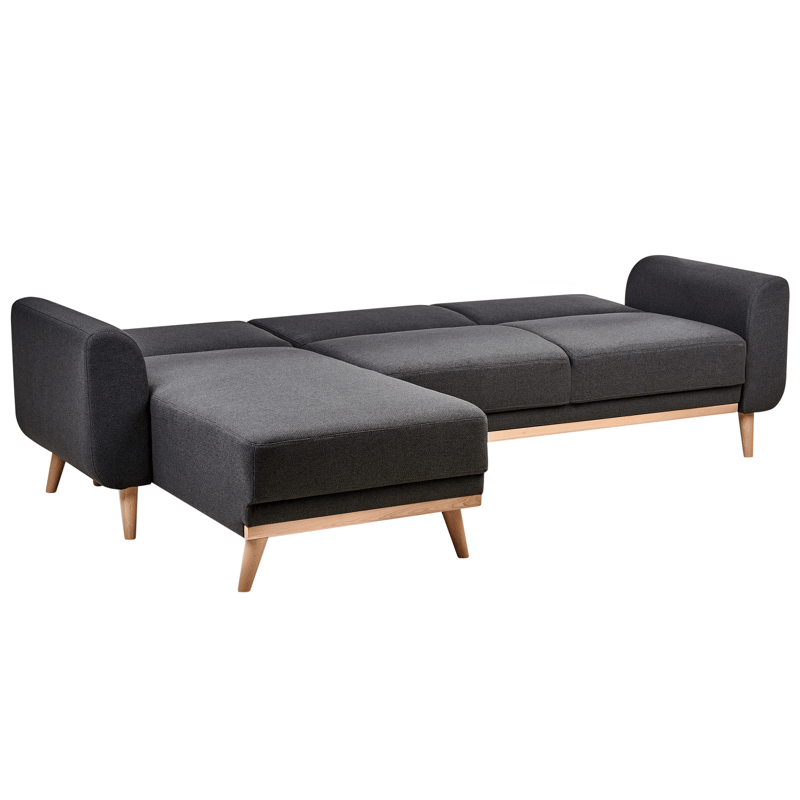 Hjørnesofa Ollsta højrevendt - Sort - Møbler - Sofaer - Sovesofaer