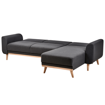 Hjørnesofa Ollsta venstrevendt - Sort - Møbler - Sofaer - Sovesofaer