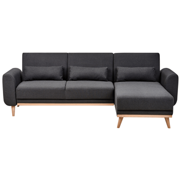 Hjørnesofa Ollsta venstrevendt - Sort - Møbler - Sofaer - Sovesofaer