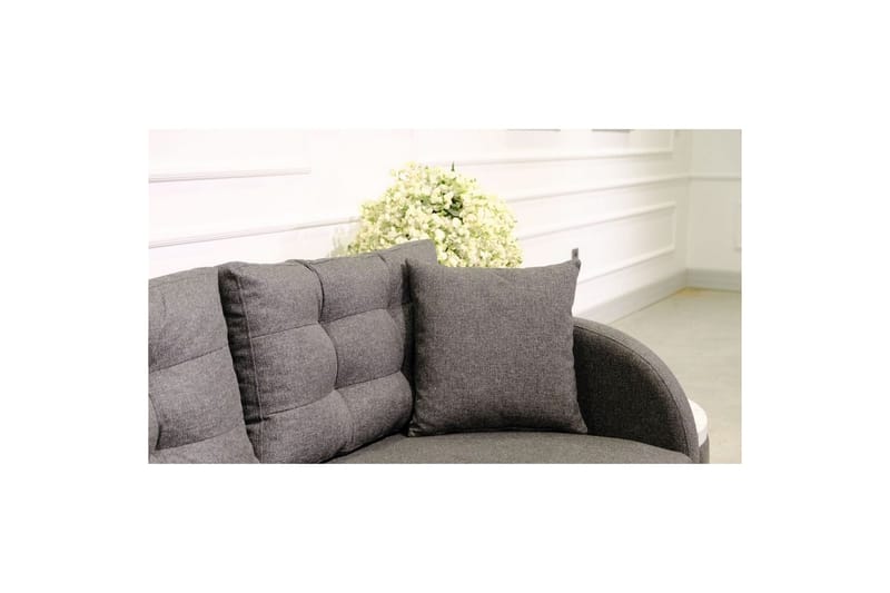Hjørnesofa-seng Albuferia Hjørne Antracit - Antracit - Møbler - Sofaer - Sofa med chaiselong
