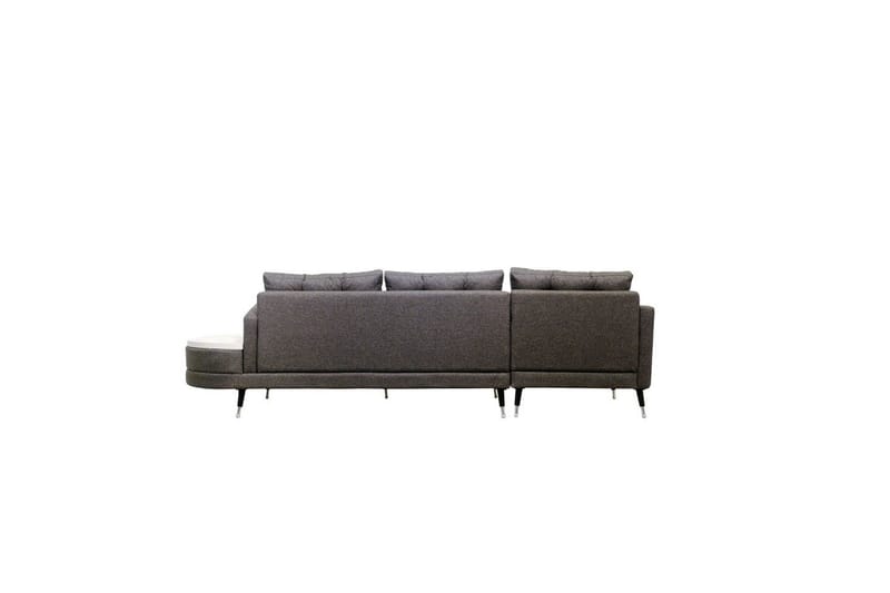 Hjørnesofa-seng Albuferia Hjørne Antracit - Antracit - Møbler - Sofaer - Sofa med chaiselong