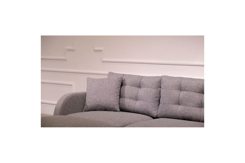 Hjørnesofa-seng Albuferia Hjørne Grå - Grå - Møbler - Sofaer - Sofa med chaiselong