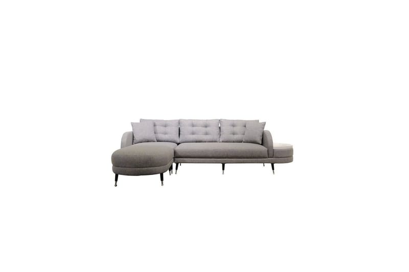 Hjørnesofa-seng Albuferia Hjørne Grå - Grå - Møbler - Sofaer - Sofa med chaiselong