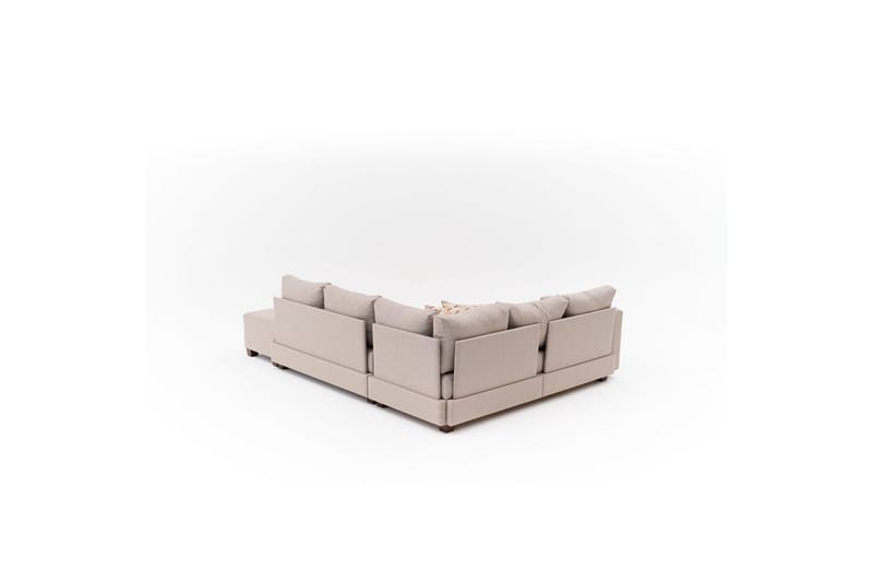 Hjørnesofa-seng Iroulport Højre Beige - Beige - Møbler - Sofaer - Sovesofaer