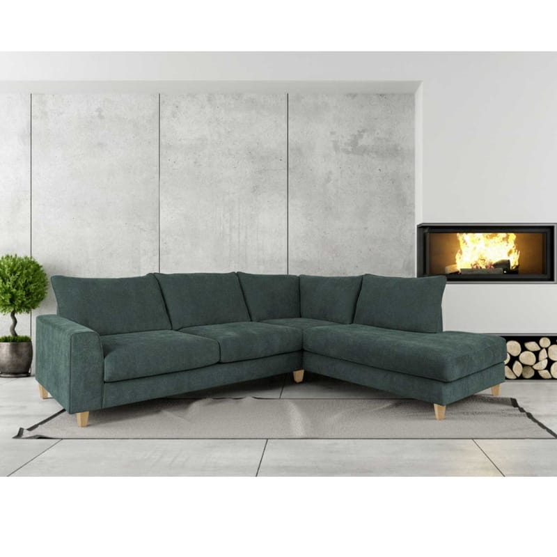 Hjørnesofa Terin Højre - grøn - Møbler - Sofaer - Hjørnesofa