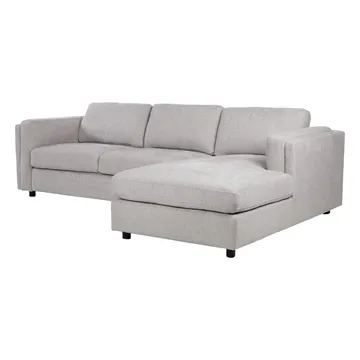 Hjørnesofa Ulnora Højre - Grå - Møbler - Sofaer - Sofa med chaiselong