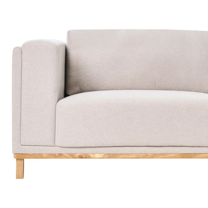 5-personers sofa Veng - Lysebrun - Møbler - Sofaer - Sofa med chaiselong - 4 personers sofa med chaiselong
