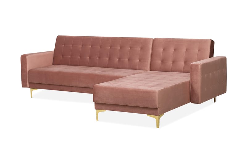 Aberdeen Hjørnesovesofa 267 cm, Lyserød