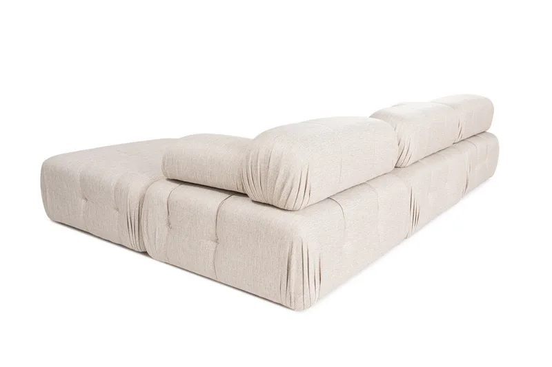 Belgin Hjørnesofa 3-pers - Lysebrun - Møbler - Sofaer - Modulsofaer - Komplet modulsofa