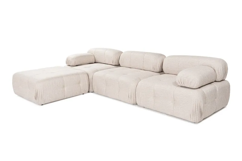 Belgin Hjørnesofa 3-pers - Lysebrun - Møbler - Sofaer - Modulsofaer - Komplet modulsofa