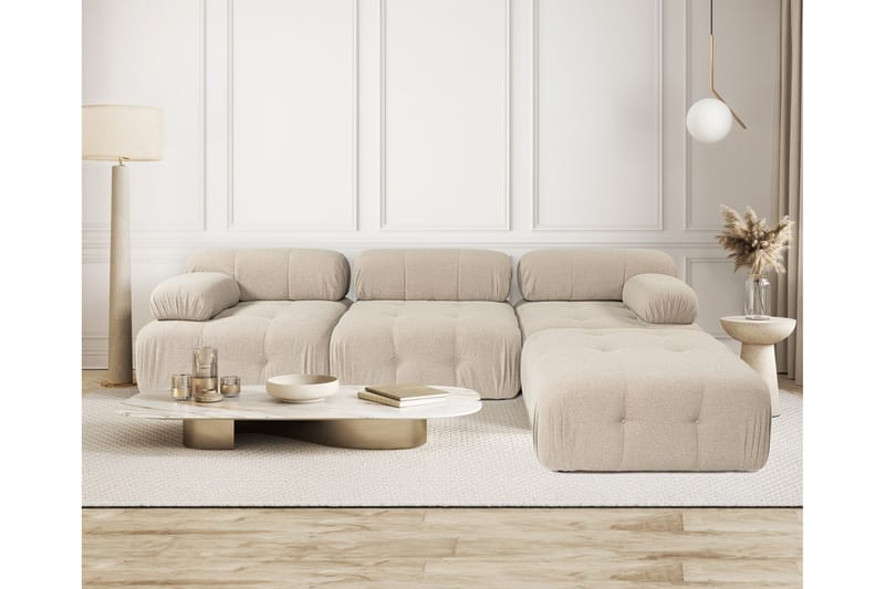 Belgin Hjørnesofa 3-pers - Peach - Møbler - Sofaer - Hjørnesofa