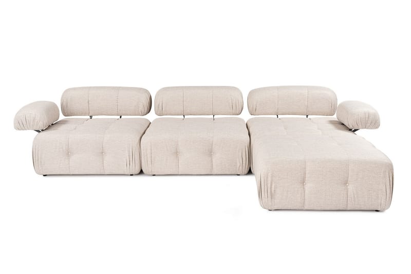 Belgin Hjørnesofa 3-pers - Lysebrun - Møbler - Sofaer - Sofa med chaiselong