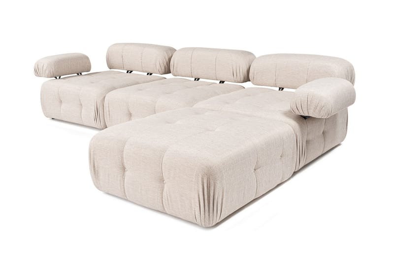Belgin Hjørnesofa 3-pers - Lysebrun - Møbler - Sofaer - Sofa med chaiselong