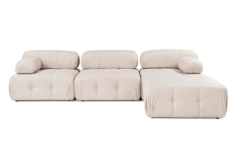 Belgin Hjørnesofa 3-pers - Lysebrun - Møbler - Sofaer - Sofa med chaiselong