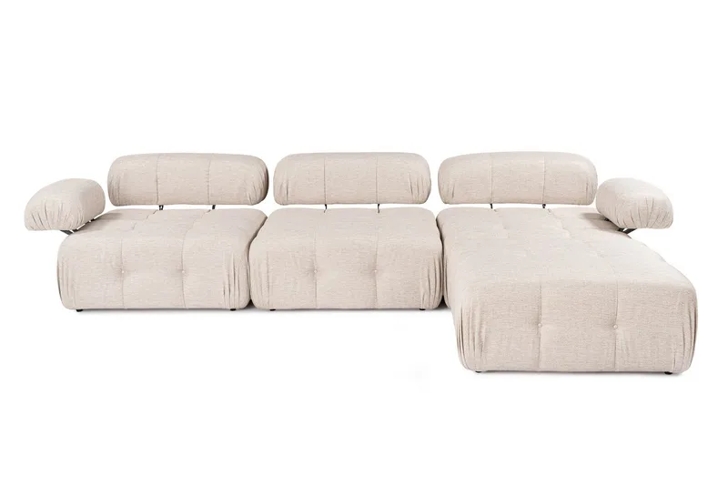 Belgin Hjørnesofa 3-pers - Lysebrun - Møbler - Sofaer - Modulsofaer - Komplet modulsofa
