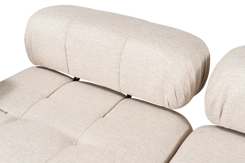 Belgin Hjørnesofa 3-pers - Lysebrun - Møbler - Sofaer - Modulsofaer - Komplet modulsofa