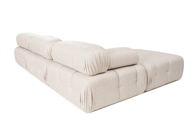 Belgin Hjørnesofa 3-pers - Lysebrun - Møbler - Sofaer - Modulsofaer - Komplet modulsofa