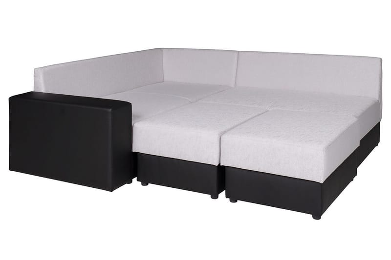 Bono hjørnesovesofa - Hvid/Grå - Møbler - Sofaer - Sovesofaer - Hjørnesovesofa