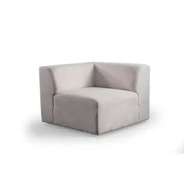 Branorin 5-personers Hjørnesofa med Chaiselong - Brun/Hvid - Møbler - Sofaer - Modulsofaer - Komplet modulsofa