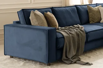 Cloudia hjørnesofa velour - Møbler - Sofaer - Hjørnesofa
